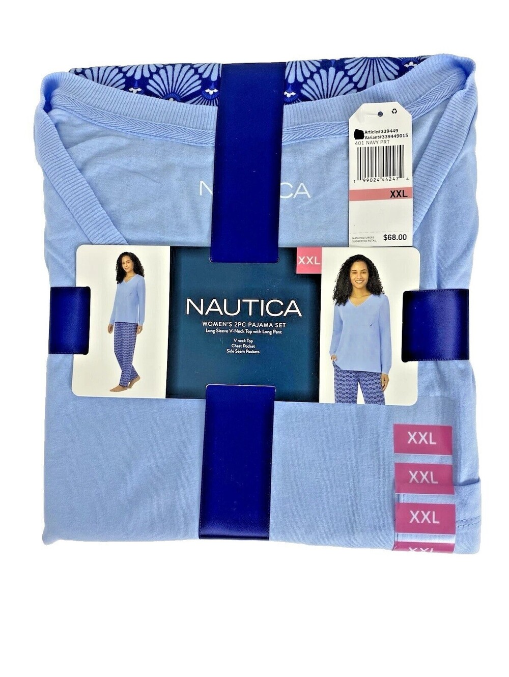 Nautica Women’s 2-Piece Pajama Set – Size XXL – New With Tags